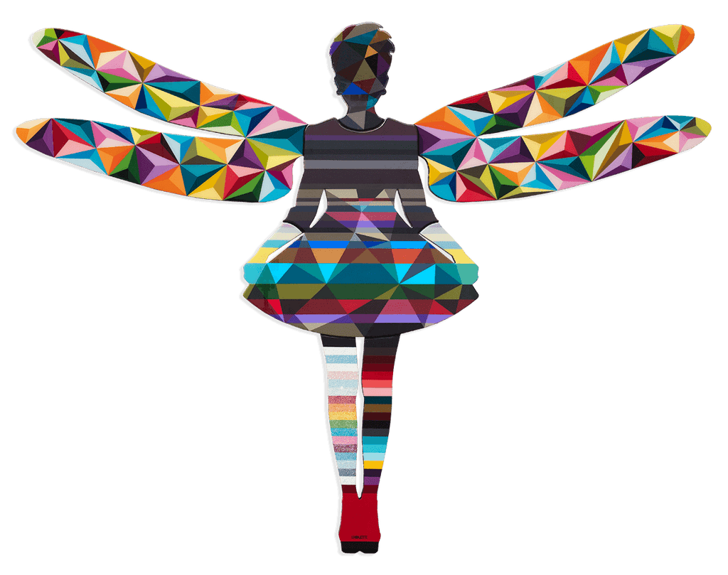 Firefly - Original Wall Sculpture - SOLD by artist Lhouette - Wyecliffe Galleries