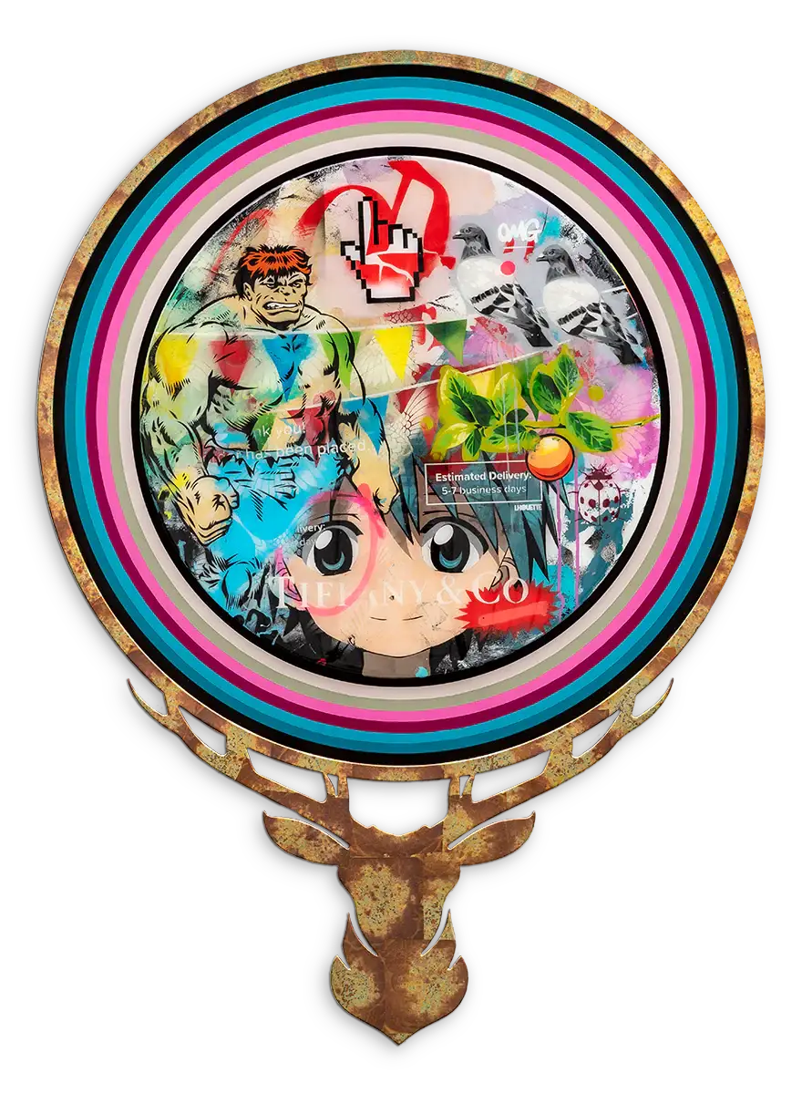 Gatherer - Original - SOLD by artist Lhouette - Wyecliffe Galleries