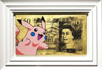 Gold Sterling Pikachu Pink - Original - SOLD by artist Lhouette - Wyecliffe Galleries