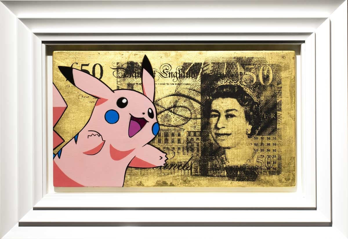 Gold Sterling Pikachu Pink - SOLD Lhouette