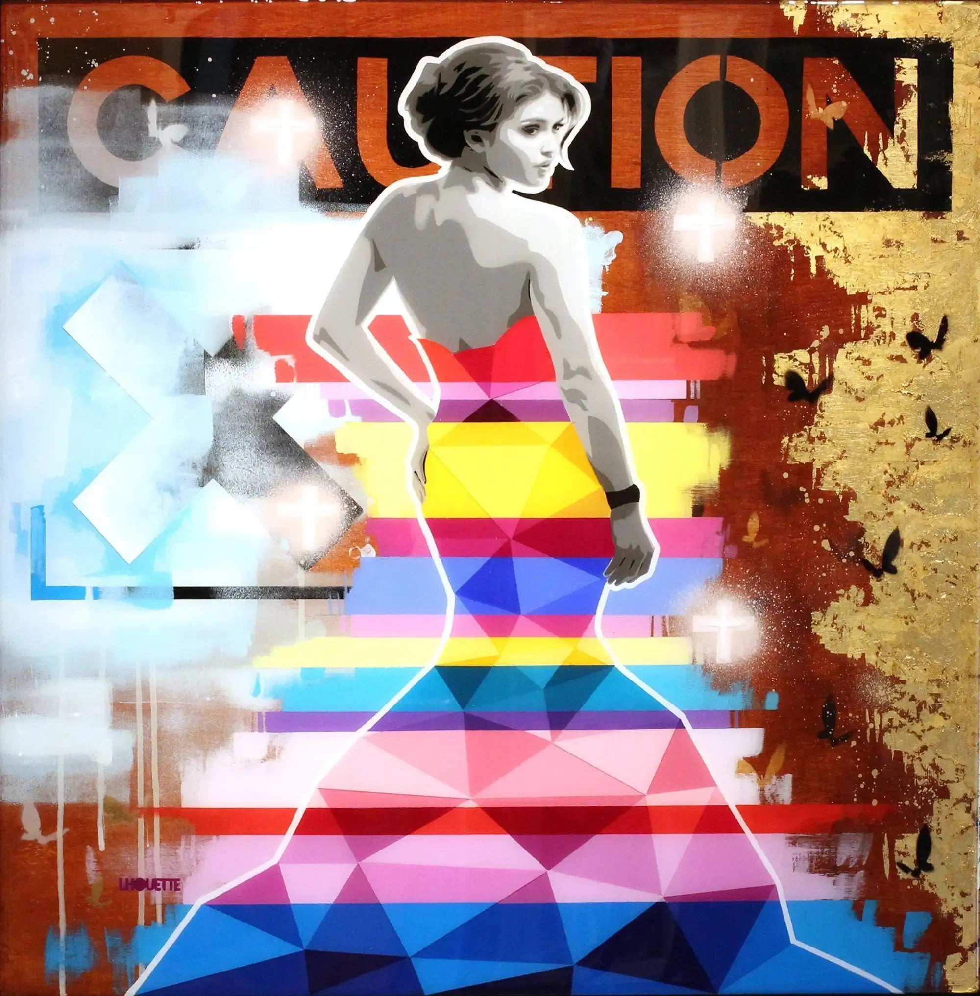 Handle With Care - ORIGINAL SOLD by artist Lhouette - Wyecliffe Galleries