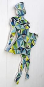 Hello Sailor Med Geometric Sculpture ( Gloss Resin ) - Original Wall Sculpture - SOLD by artist Lhouette - Wyecliffe Galleries