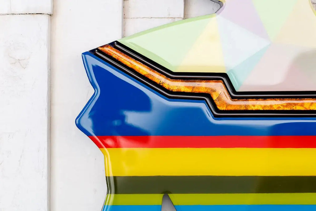 Hello Sailor Geo and Bronze - Original Wall Sculpture - SOLD by artist Lhouette - Wyecliffe Galleries