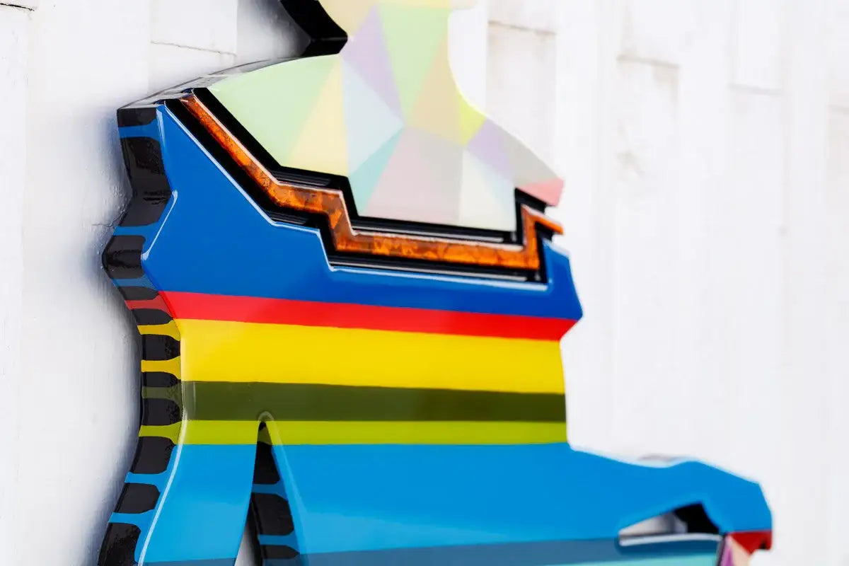 Hello Sailor Geo and Bronze - Original Wall Sculpture - SOLD by artist Lhouette - Wyecliffe Galleries