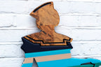 Hello Sailor Miniature Wall Sculpture - Blue Striped - SOLD by artist Lhouette - Wyecliffe Galleries