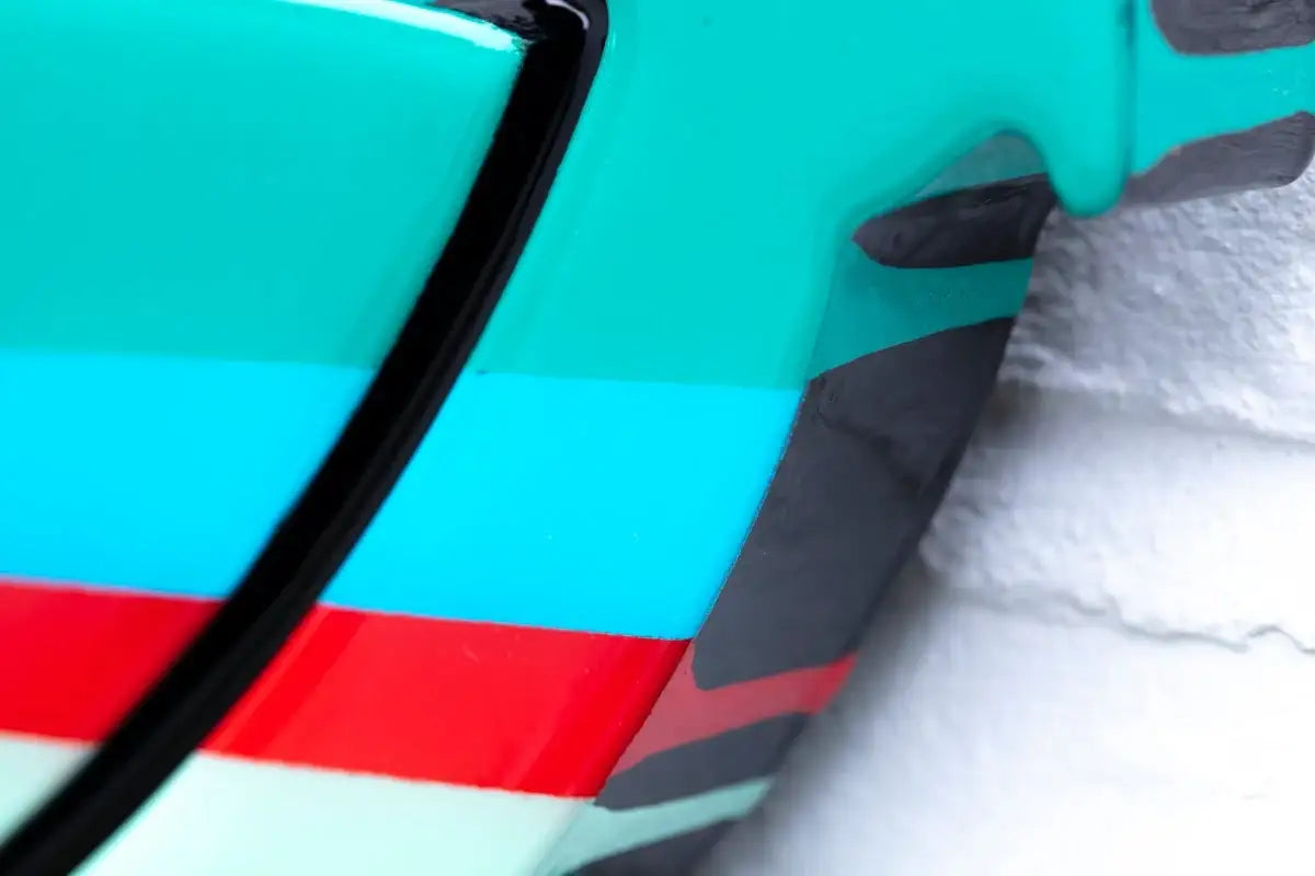 Hello Sailor Miniature Wall Sculpture - Blue Striped - SOLD by artist Lhouette - Wyecliffe Galleries