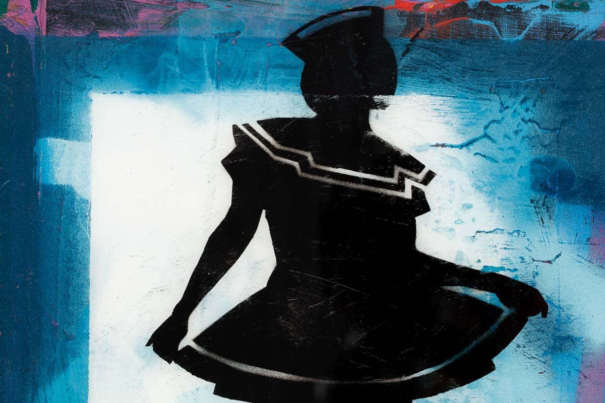 Hello Sailor Mixer (Blue Magic) - Original Lhouette Framed