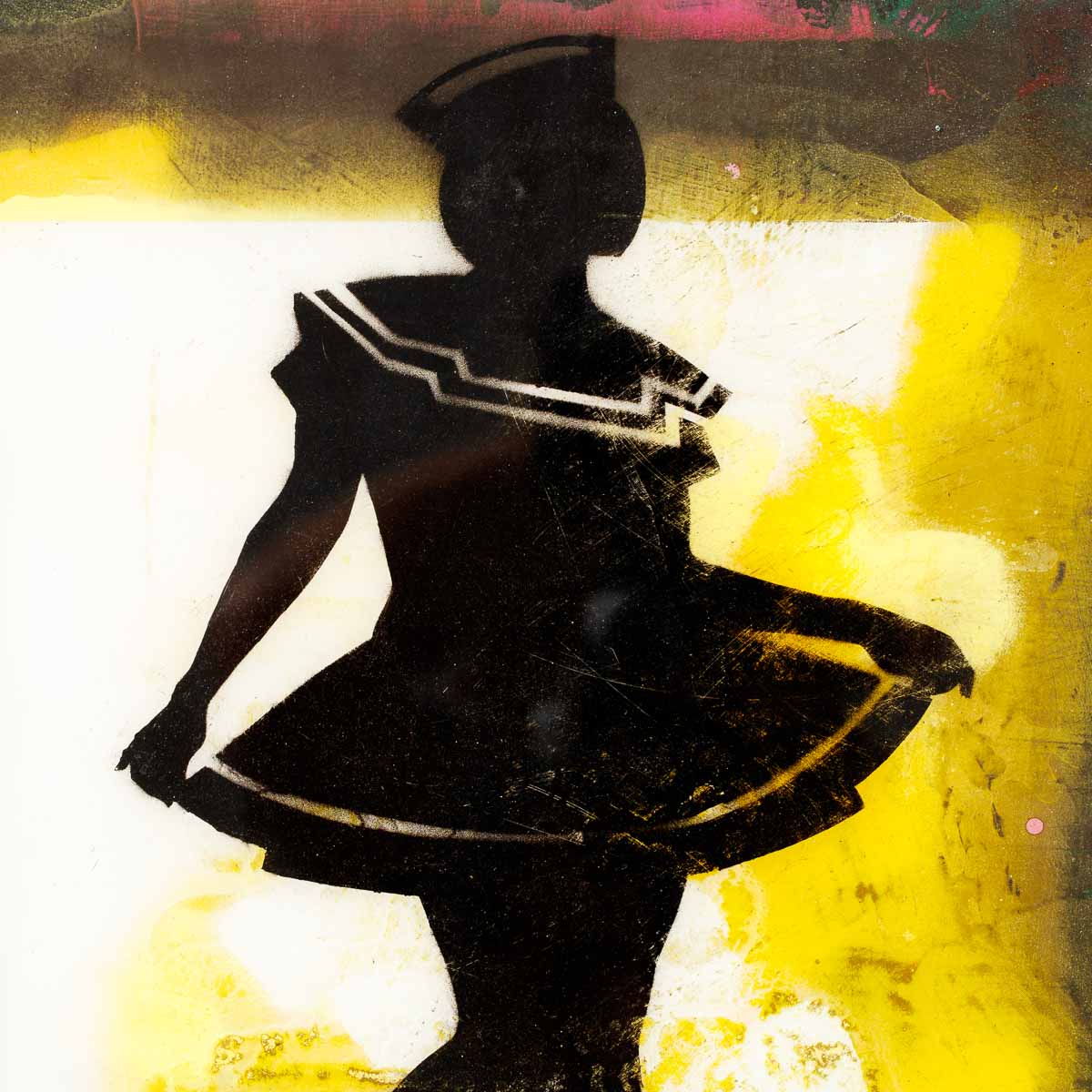 Hello Sailor Mixer (Yellow Submarine) - Original Lhouette Framed