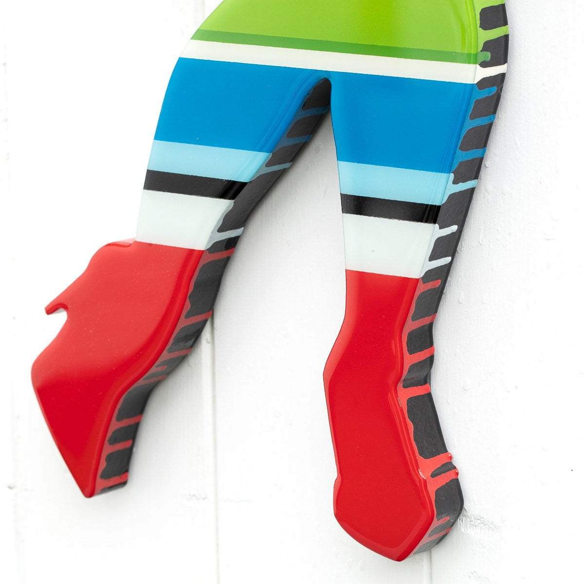 Hello Sailor - Striped Miniature ( Gloss Resin ) Original Wall Sculpture - SOLD by artist Lhouette - Wyecliffe Galleries