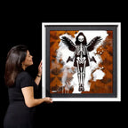 Hells Angel-Cake: Flock - Original - SOLD by artist Lhouette - Wyecliffe Galleries