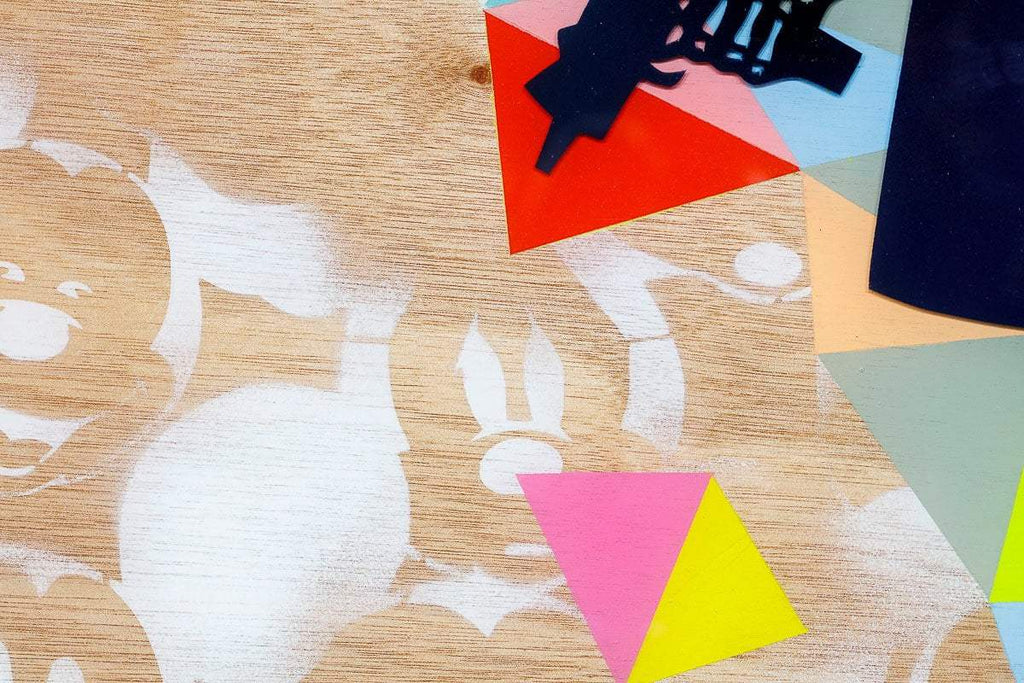 Hells Angel-Cake: Geometric - Original - SOLD by artist Lhouette - Wyecliffe Galleries