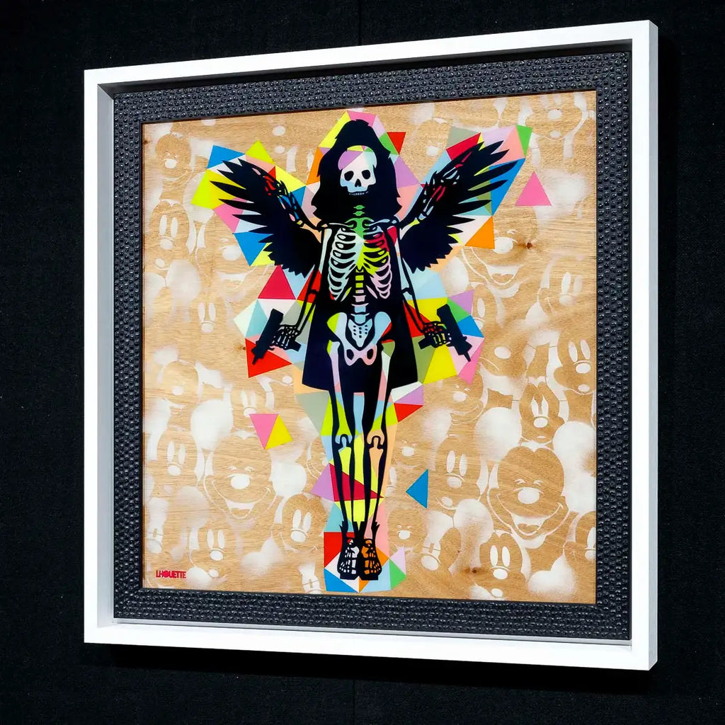 Hells Angel-Cake: Geometric - Original - SOLD by artist Lhouette - Wyecliffe Galleries