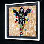 Hells Angel-Cake: Geometric - Original - SOLD by artist Lhouette - Wyecliffe Galleries