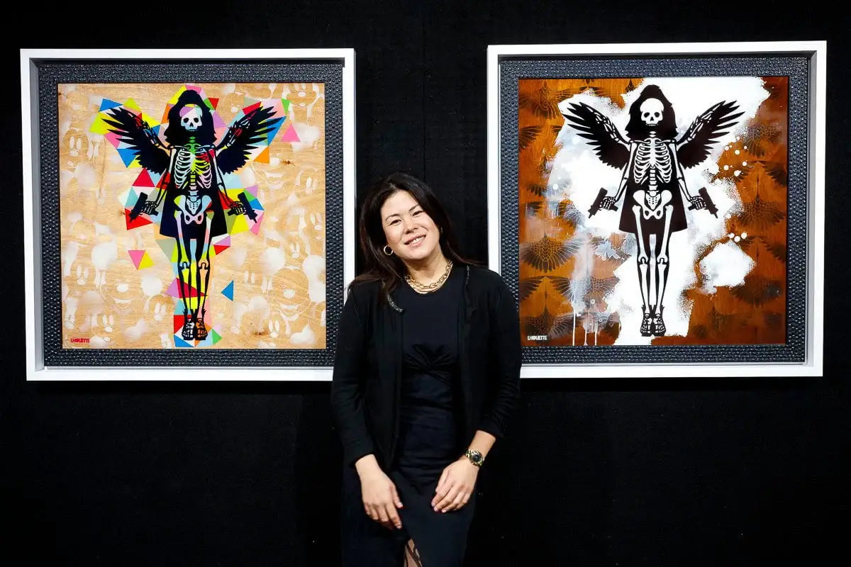 Hells Angel-Cake: Geometric - Original - SOLD by artist Lhouette - Wyecliffe Galleries