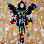 Hells Angel-Cake: Geometric - Original - SOLD by artist Lhouette - Wyecliffe Galleries