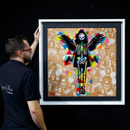 Hells Angel-Cake: Geometric - Original - SOLD by artist Lhouette - Wyecliffe Galleries