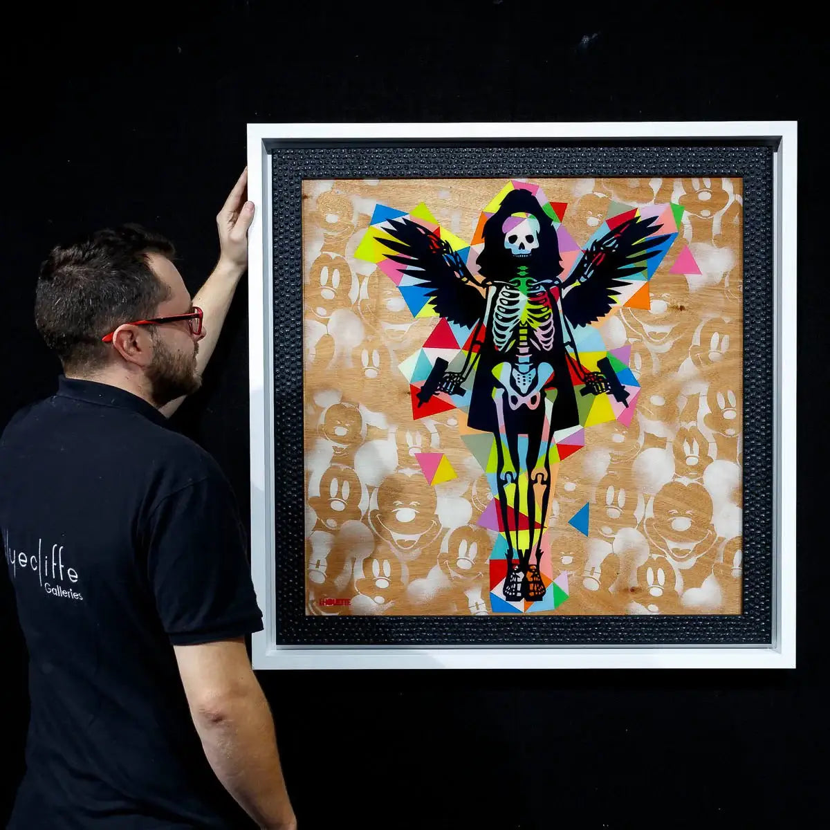 Hells Angel-Cake: Geometric - Original - SOLD by artist Lhouette - Wyecliffe Galleries