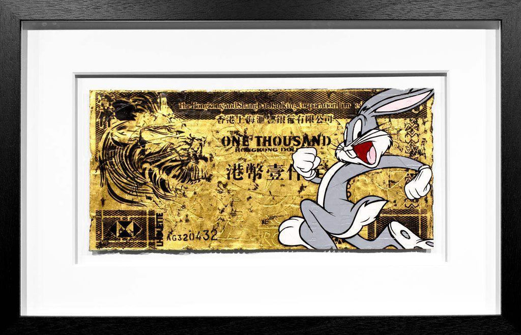 Hong Kong Dollar - Bugs Bunny Original - SOLD by artist Lhouette - Wyecliffe Galleries