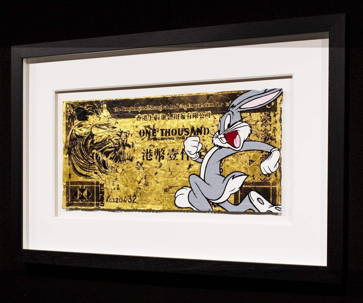 Hong Kong Dollar - Bugs Bunny Original - SOLD by artist Lhouette - Wyecliffe Galleries
