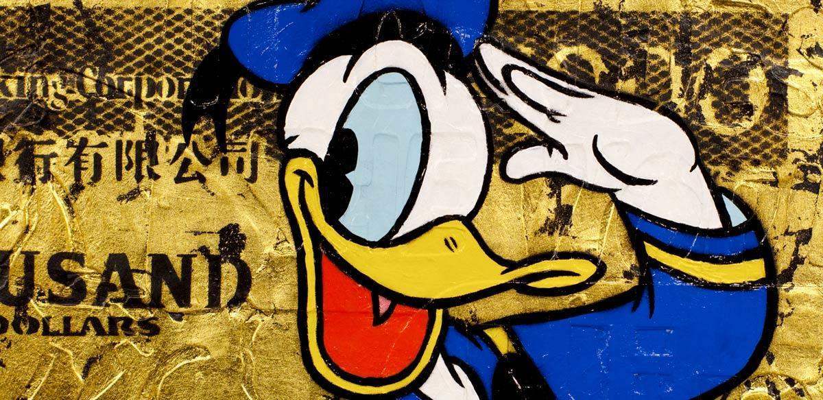 Hong Kong Dollar - Donald - Original - SOLD by artist Lhouette - Wyecliffe Galleries