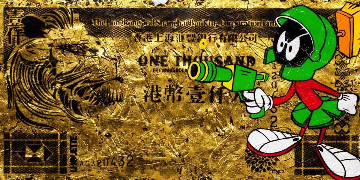 Hong Kong Dollar - Marvin the Martian Lhouette