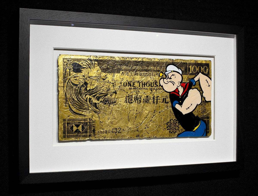 Hong Kong Dollar - Pop Eye Original - SOLD by artist Lhouette - Wyecliffe Galleries