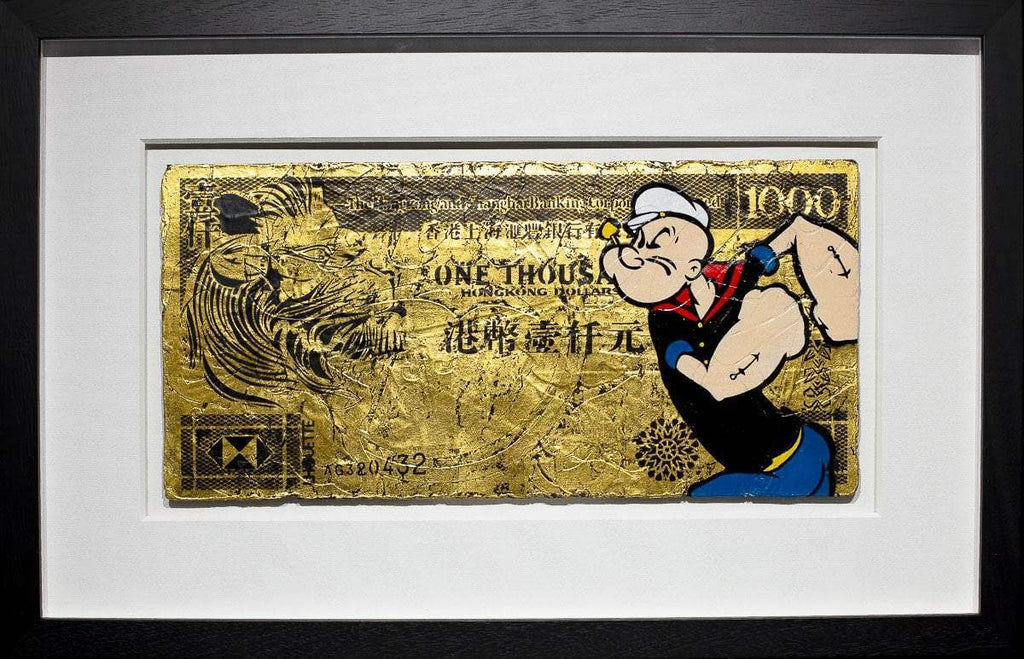 Hong Kong Dollar - Pop Eye Original - SOLD by artist Lhouette - Wyecliffe Galleries
