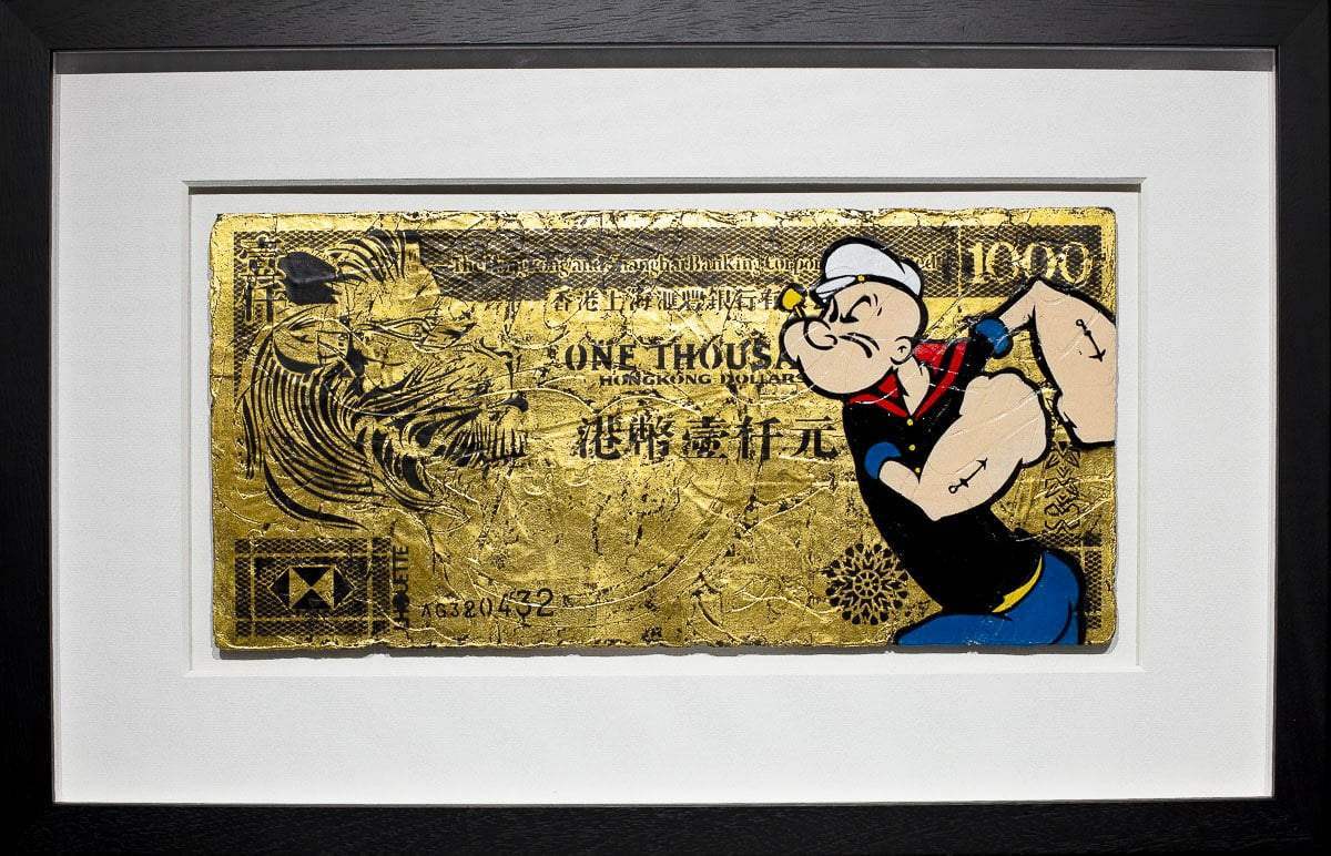 Hong Kong Dollar - Pop Eye Original - SOLD by artist Lhouette - Wyecliffe Galleries