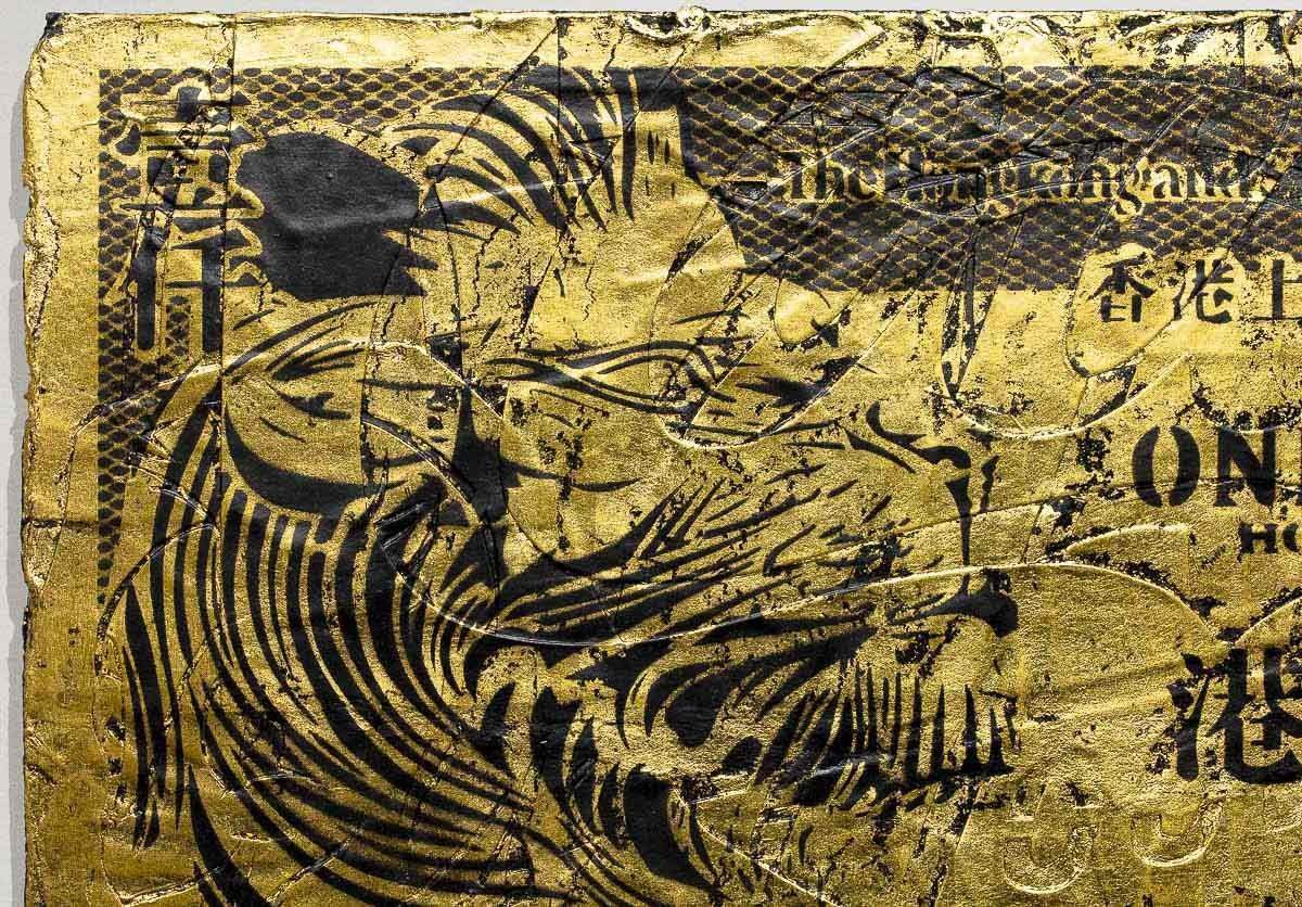 Hong Kong Dollar - Pop Eye Original - SOLD by artist Lhouette - Wyecliffe Galleries