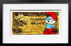 Hong Kong Dollar - Smurf - Original - SOLD by artist Lhouette - Wyecliffe Galleries
