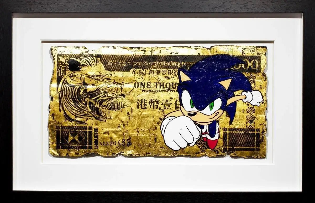 Hong Kong Dollar - Sonic - SOLD by artist Lhouette - Wyecliffe Galleries