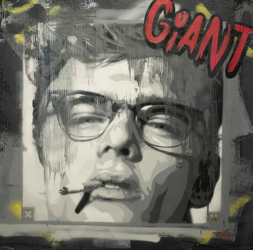 James Dean - Giant - Original - SOLD by artist Lhouette - Wyecliffe Galleries
