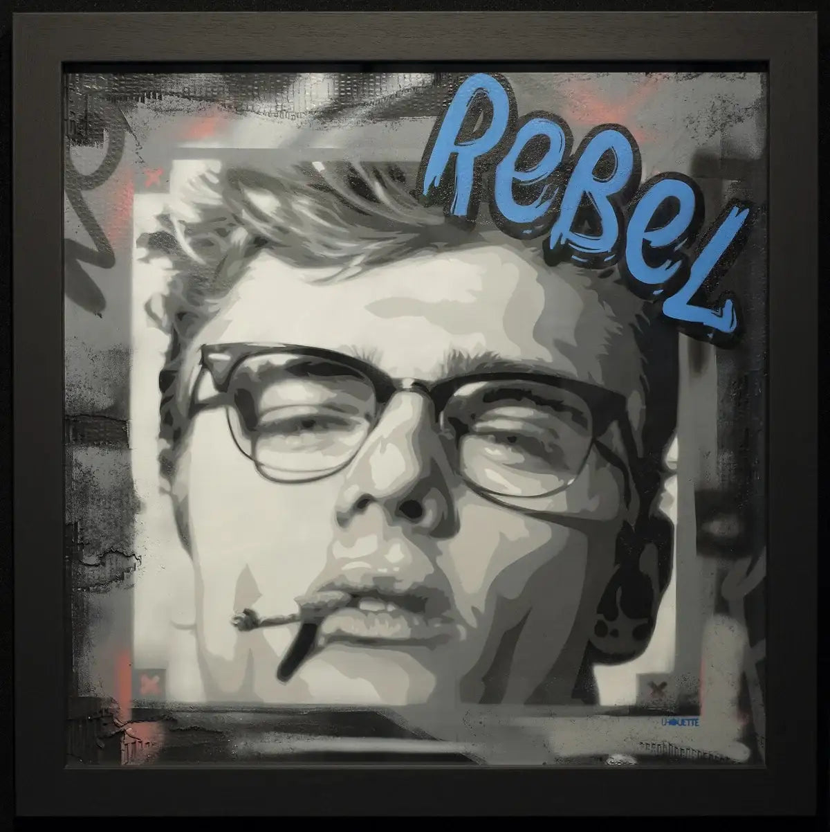 James Dean - Rebel - Original - SOLD by artist Lhouette - Wyecliffe Galleries
