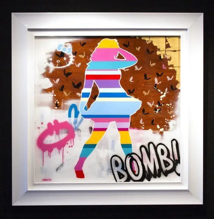 Kitty Bomb - ORIGINAL - SOLD by artist Lhouette - Wyecliffe Galleries