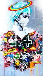 Knight Nurse - Deluxe Edition - SOLD by artist Lhouette - Wyecliffe Galleries