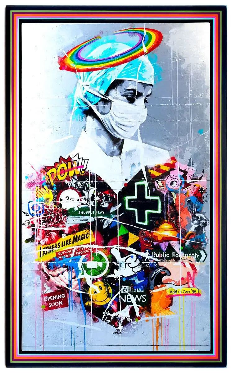 Knight Nurse - Deluxe Edition - SOLD by artist Lhouette - Wyecliffe Galleries