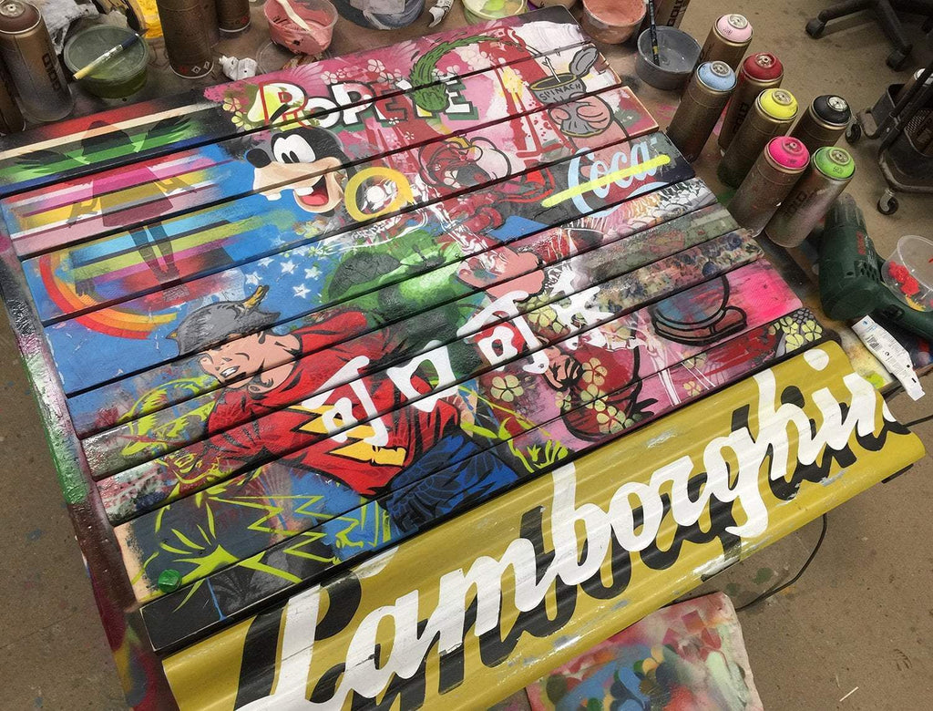 Lamborghini - Lost and Found - SOLD by artist Lhouette - Wyecliffe Galleries