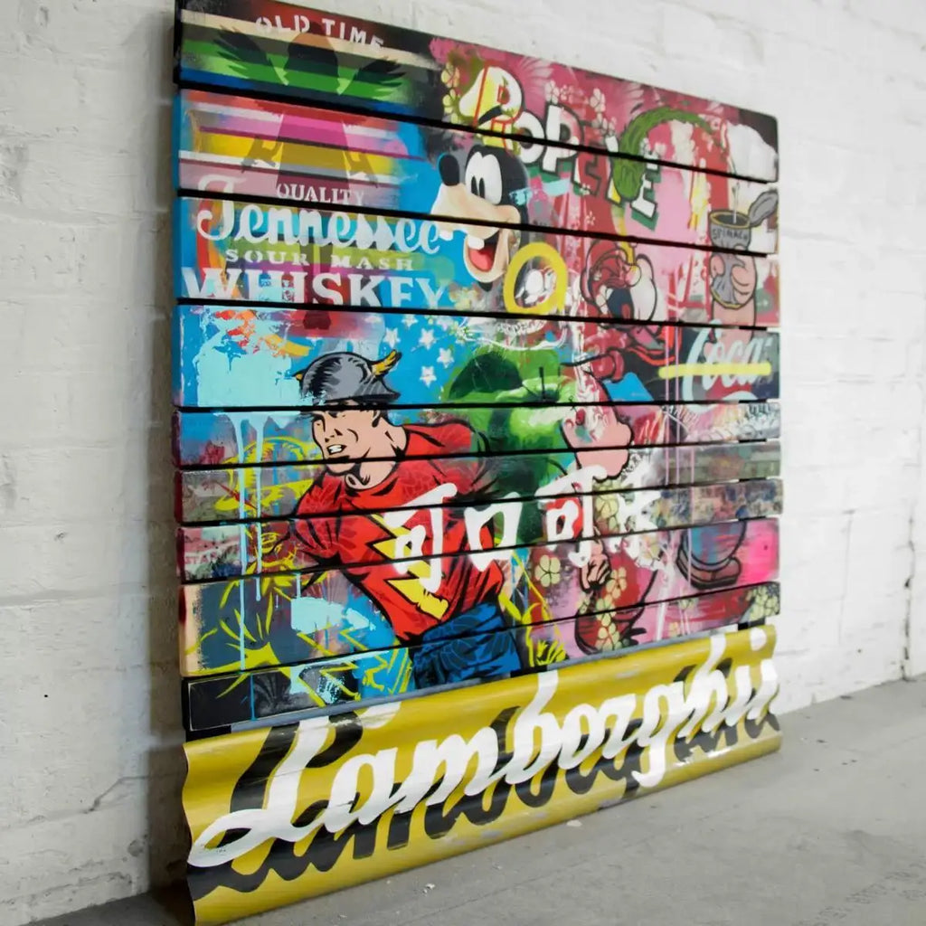 Lamborghini - Lost and Found - SOLD by artist Lhouette - Wyecliffe Galleries