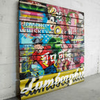 Lamborghini - Lost and Found - SOLD by artist Lhouette - Wyecliffe Galleries