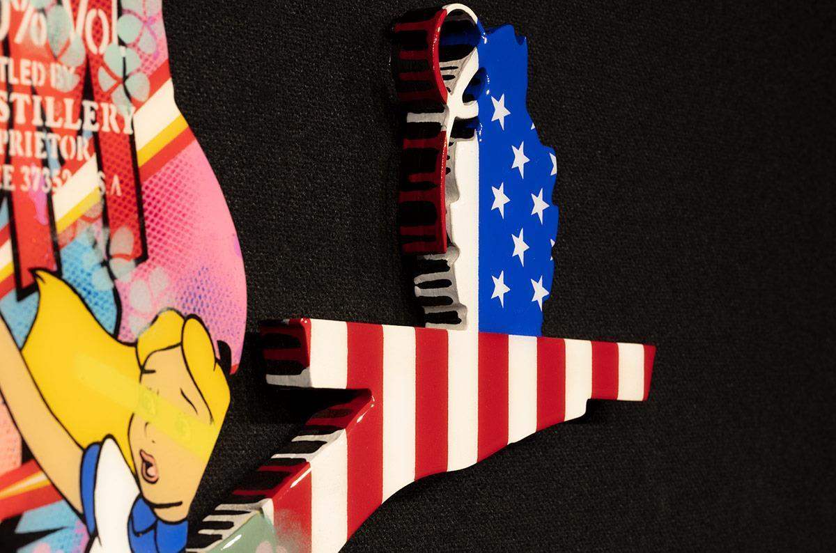 Last Orders Boom (Gloss Resin) - Original Wall Sculpture - SOLD by artist Lhouette - Wyecliffe Galleries