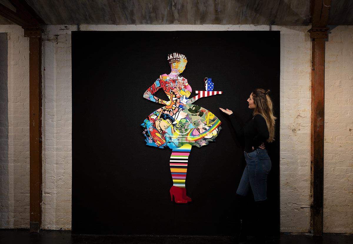 Last Orders Boom (Gloss Resin) - Original Wall Sculpture - SOLD by artist Lhouette - Wyecliffe Galleries