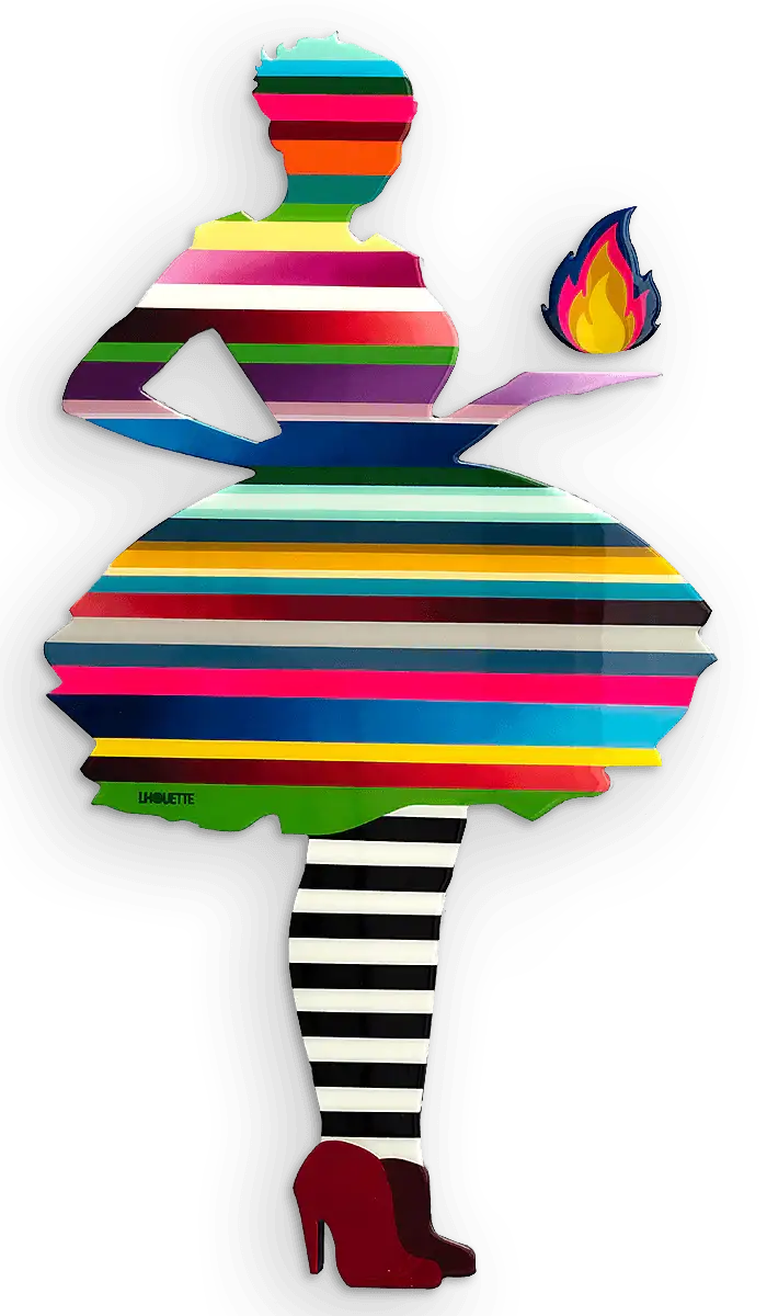 Last Orders Flame - Original Wall Sculpture - SOLD by artist Lhouette - Wyecliffe Galleries