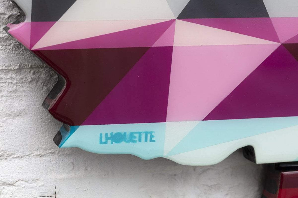 Last Orders Geometric - Miniature - Original - SOLD by artist Lhouette - Wyecliffe Galleries