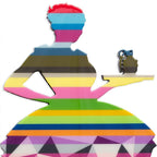 Last Orders Geometric - Miniature - Original - SOLD by artist Lhouette - Wyecliffe Galleries