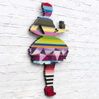 Last Orders Geometric - Miniature - Original - SOLD by artist Lhouette - Wyecliffe Galleries