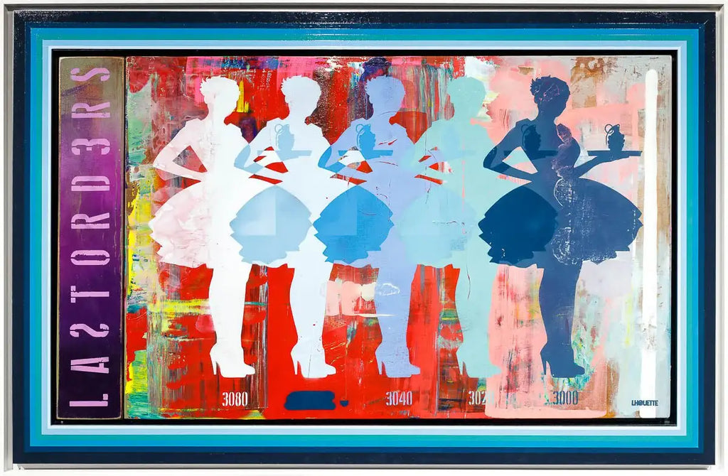 Last Orders - (Ghosted - Blues) - SOLD by artist Lhouette - Wyecliffe Galleries