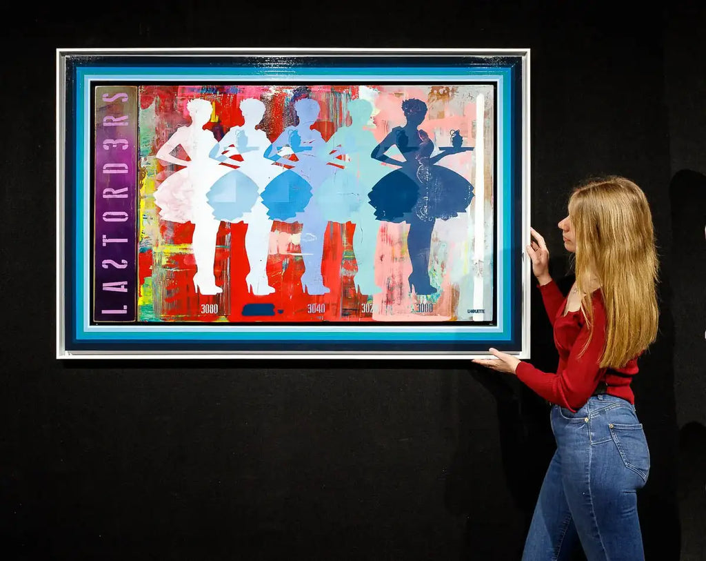 Last Orders - (Ghosted - Blues) - SOLD by artist Lhouette - Wyecliffe Galleries