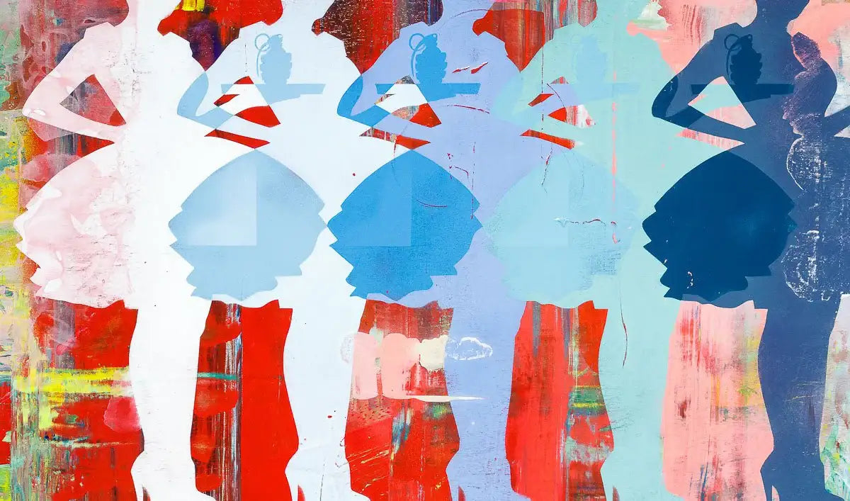 Last Orders - (Ghosted - Blues) - SOLD by artist Lhouette - Wyecliffe Galleries