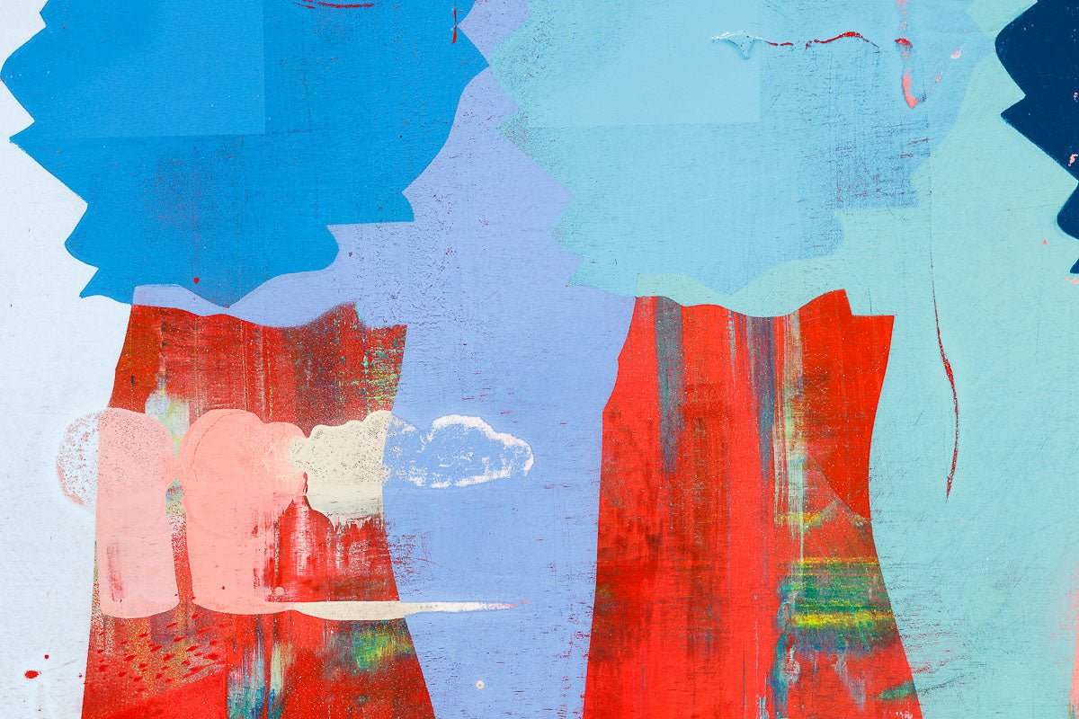 Last Orders - (Ghosted - Blues) - SOLD by artist Lhouette - Wyecliffe Galleries