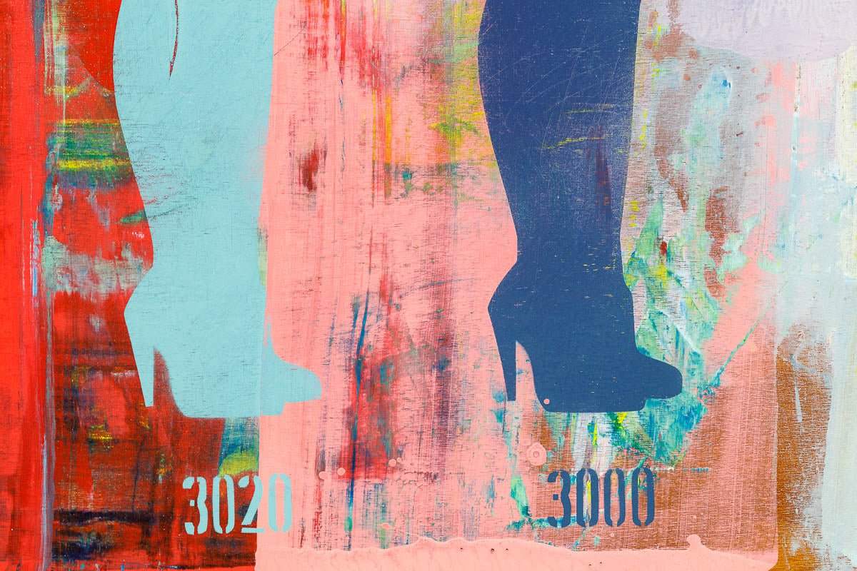 Last Orders - (Ghosted - Blues) - SOLD by artist Lhouette - Wyecliffe Galleries